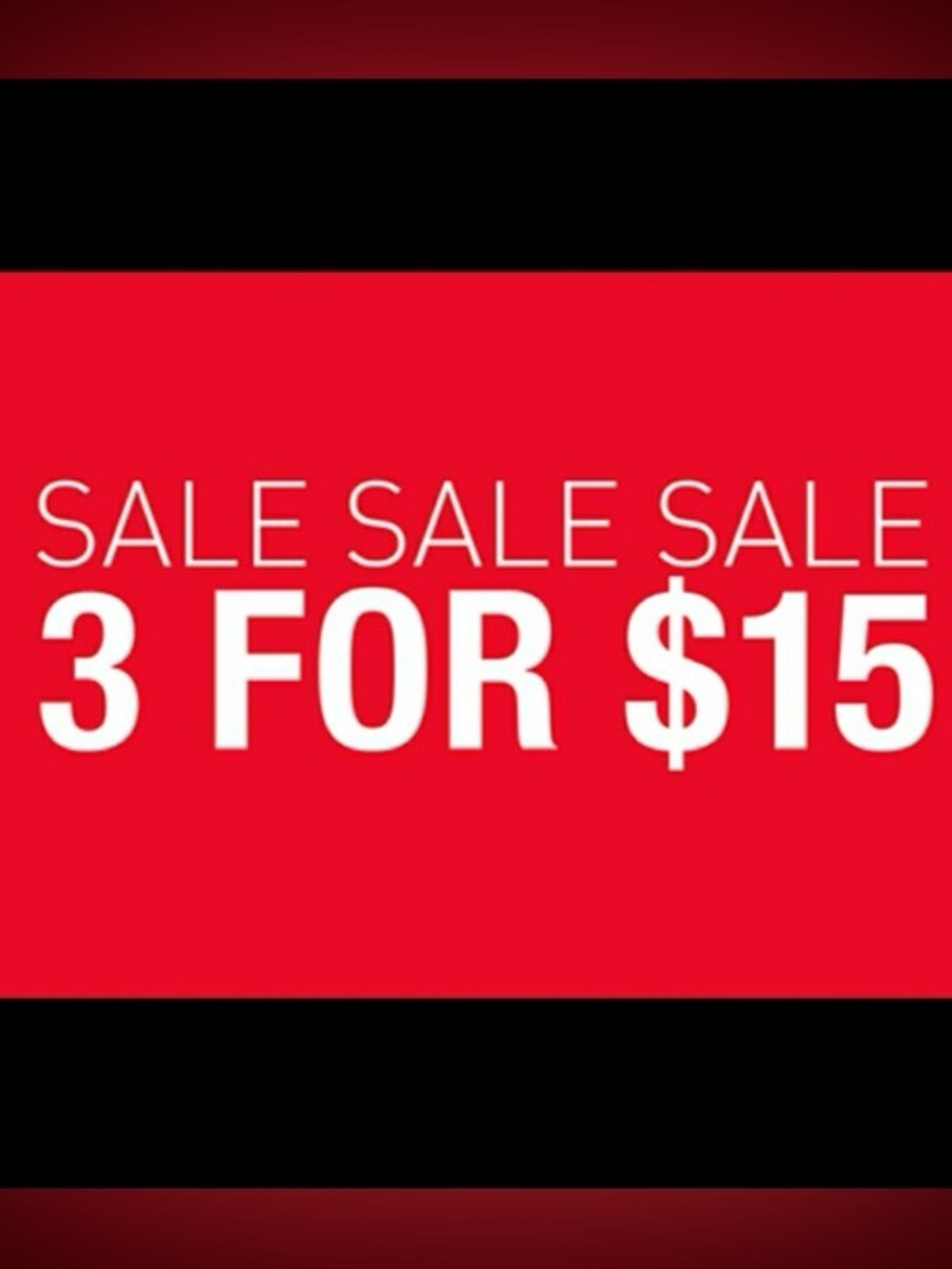3 tops for $15